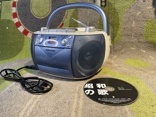 Audiocomm Boombox Radio CD tape 220v FREE original CD Japan