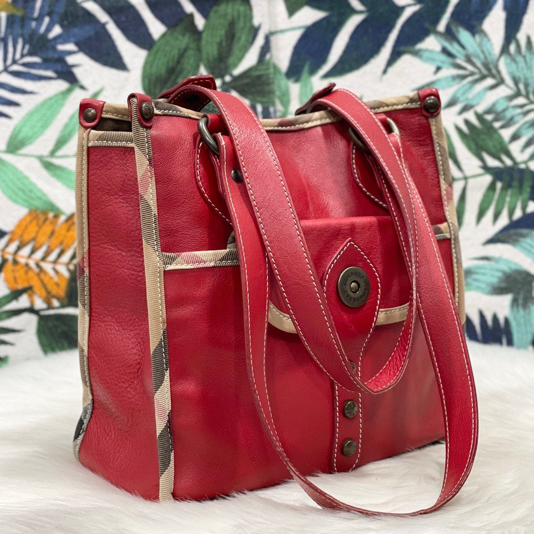 Authentic BURBERRY Leather Shoulder Bag