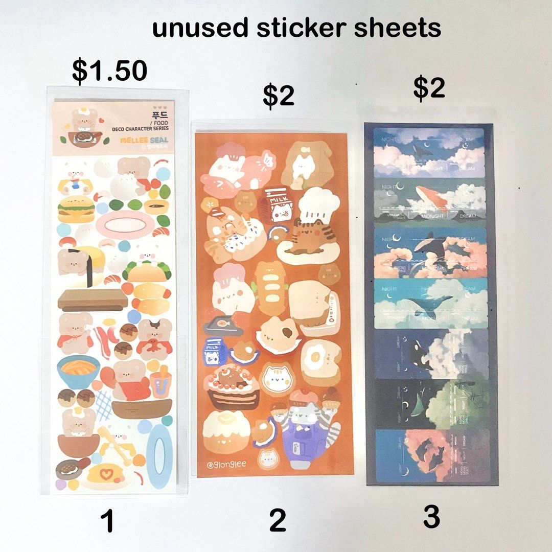 authentic korean sticker sheets, memos & washi tapes!, Hobbies & Toys