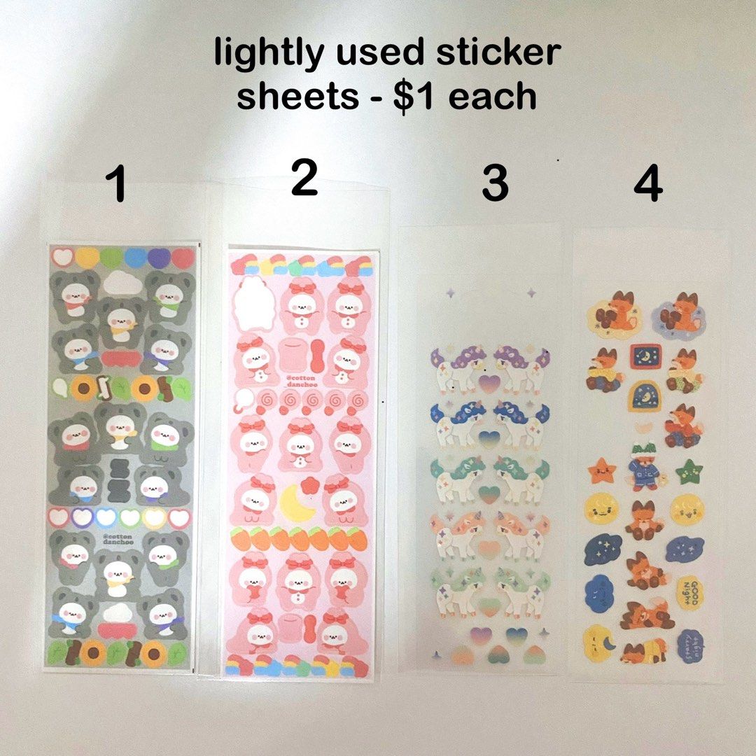 authentic korean sticker sheets, memos & washi tapes!, Hobbies & Toys