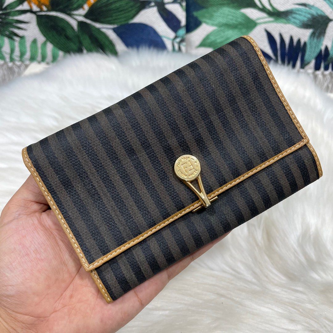 Authentic Vtg. FENDI Roma Trifold Wallet