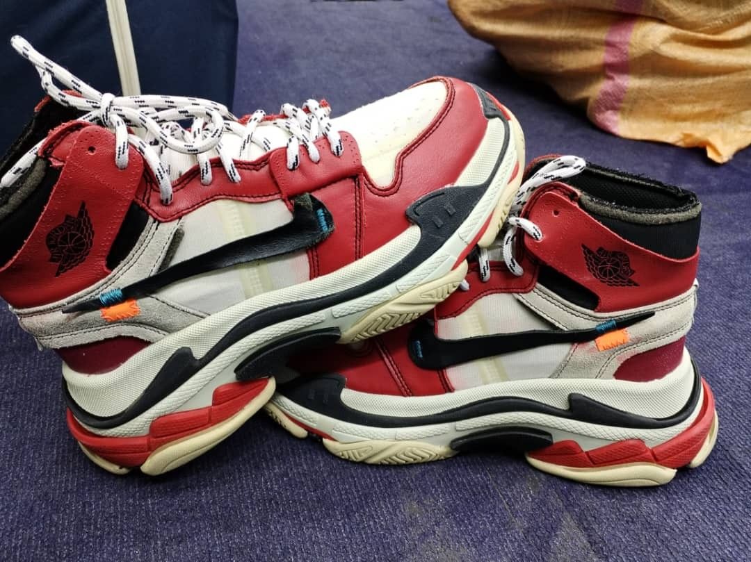 Jordan 1 x balenciaga sale