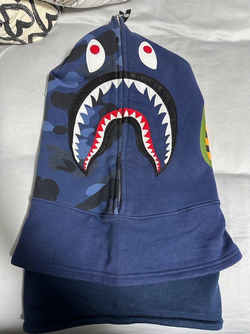 Bape shark hoodie neck warmer