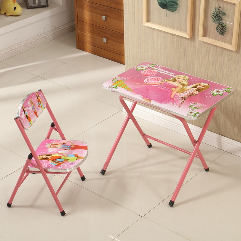 Barbie study deals table with chair