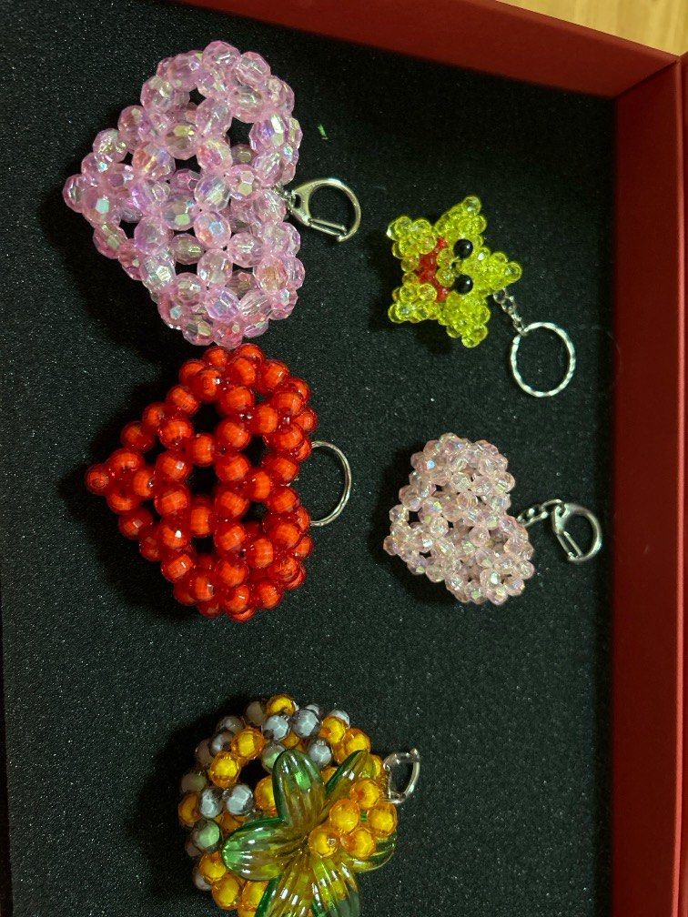 Keychain discount beads design
