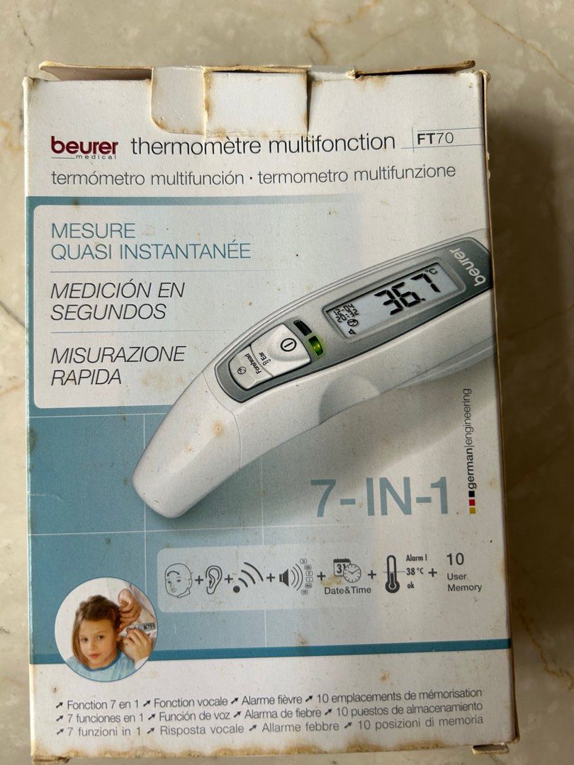 Beurer forehead/ear multifunction thermometer, Health & Nutrition, Thermometers on Carousell