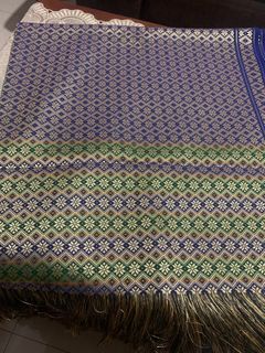 Blue Gold and Green Table Cloth