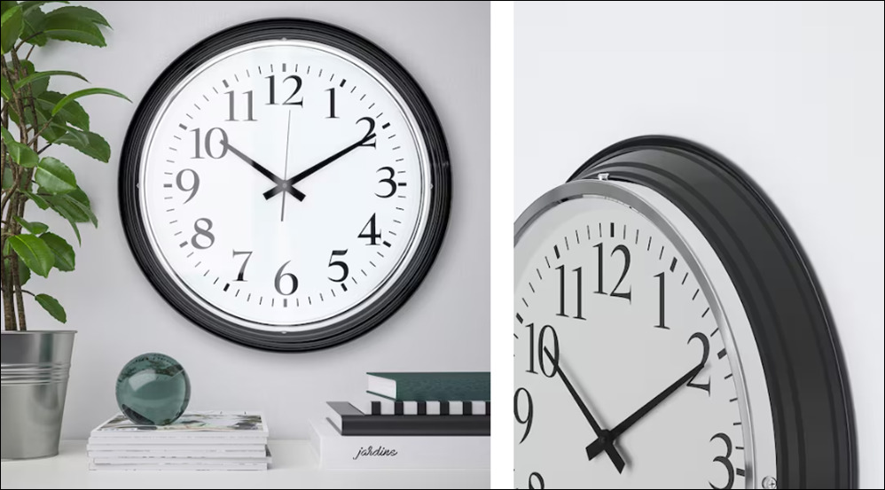 Brand New Ikea Bravur Clock, Furniture & Home Living, Home Decor