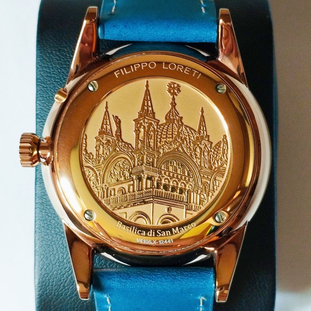 Brand New Limited Edition Filippo Loreti Venice Moonphase Rose