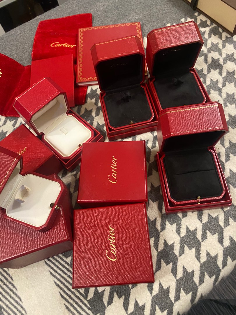 Cartier ring box with outer box Luxury Accessories on Carousell
