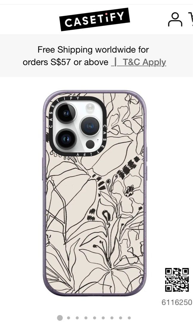 Casetify - Charcoal Tropics (Creme) Iphone 14 pro, Mobile Phones ...