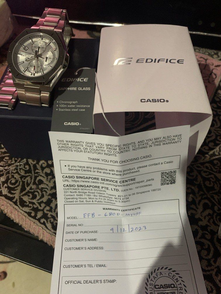 Casio edifice sales store near me