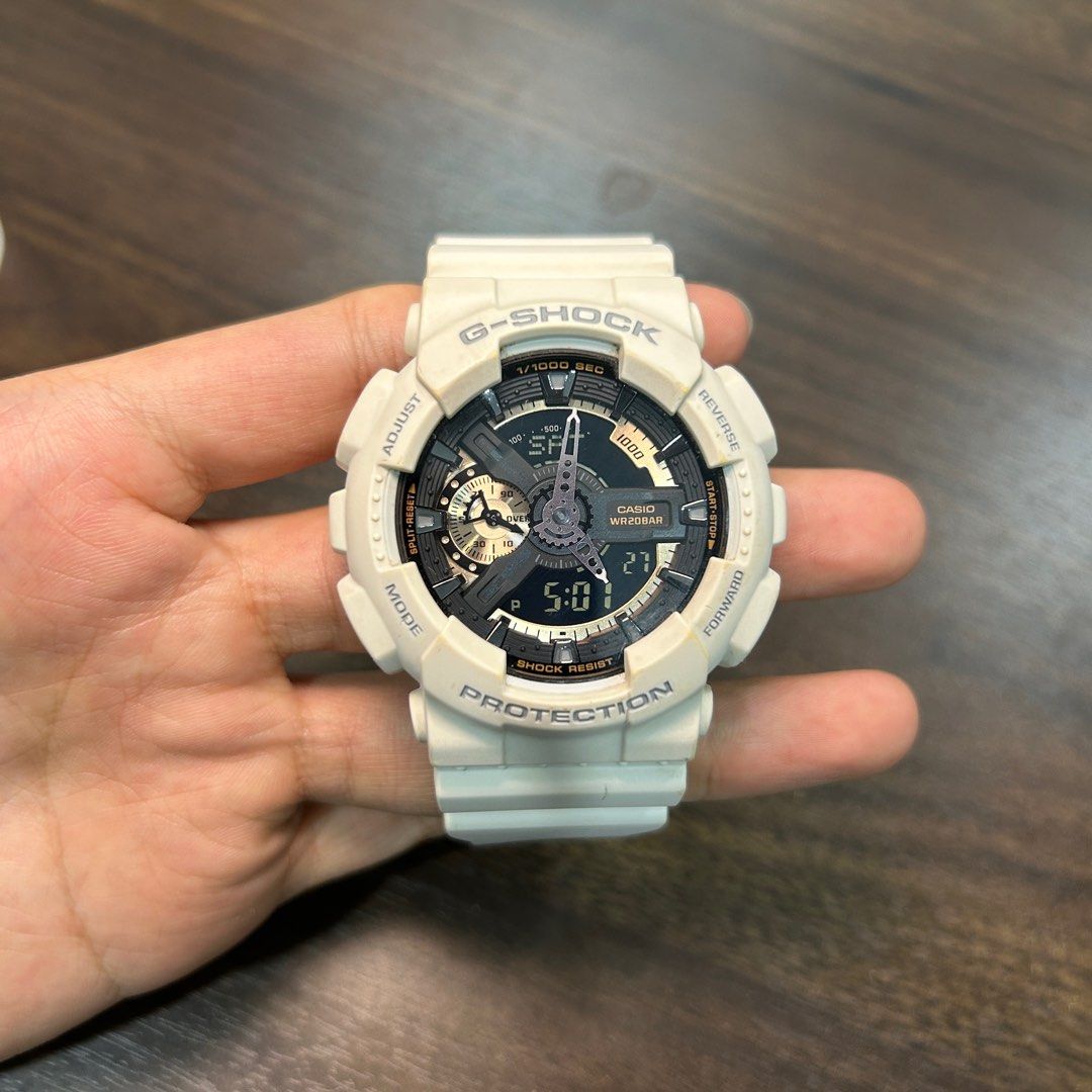Casio G Shock GA 110RG 7A All White Men Watch Men s Fashion