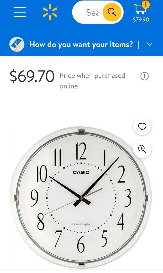 Casio wall discount clock online