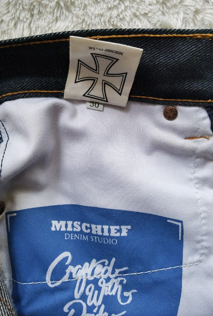 MISCHIEF DENIM DIVISION - Various Iron Label Selvedge denim series that is  ready to be picked up by you! We serve various depth of color and different  textures on each fabric to