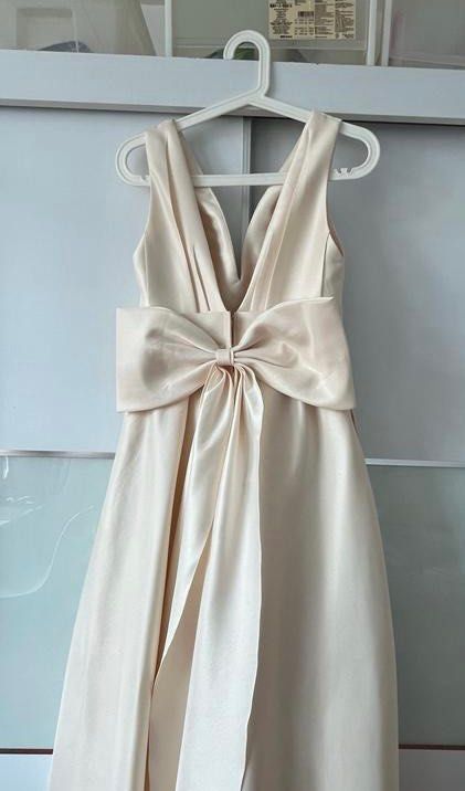 Champagne colour dress / engagement gown, Women's Fashion, Dresses & Sets,  Evening dresses & gowns on Carousell