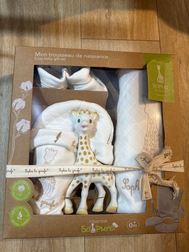 So Pure Sophie the Giraffe My First Hours Set  Newborn gift sets, Baby  gifts, New baby products