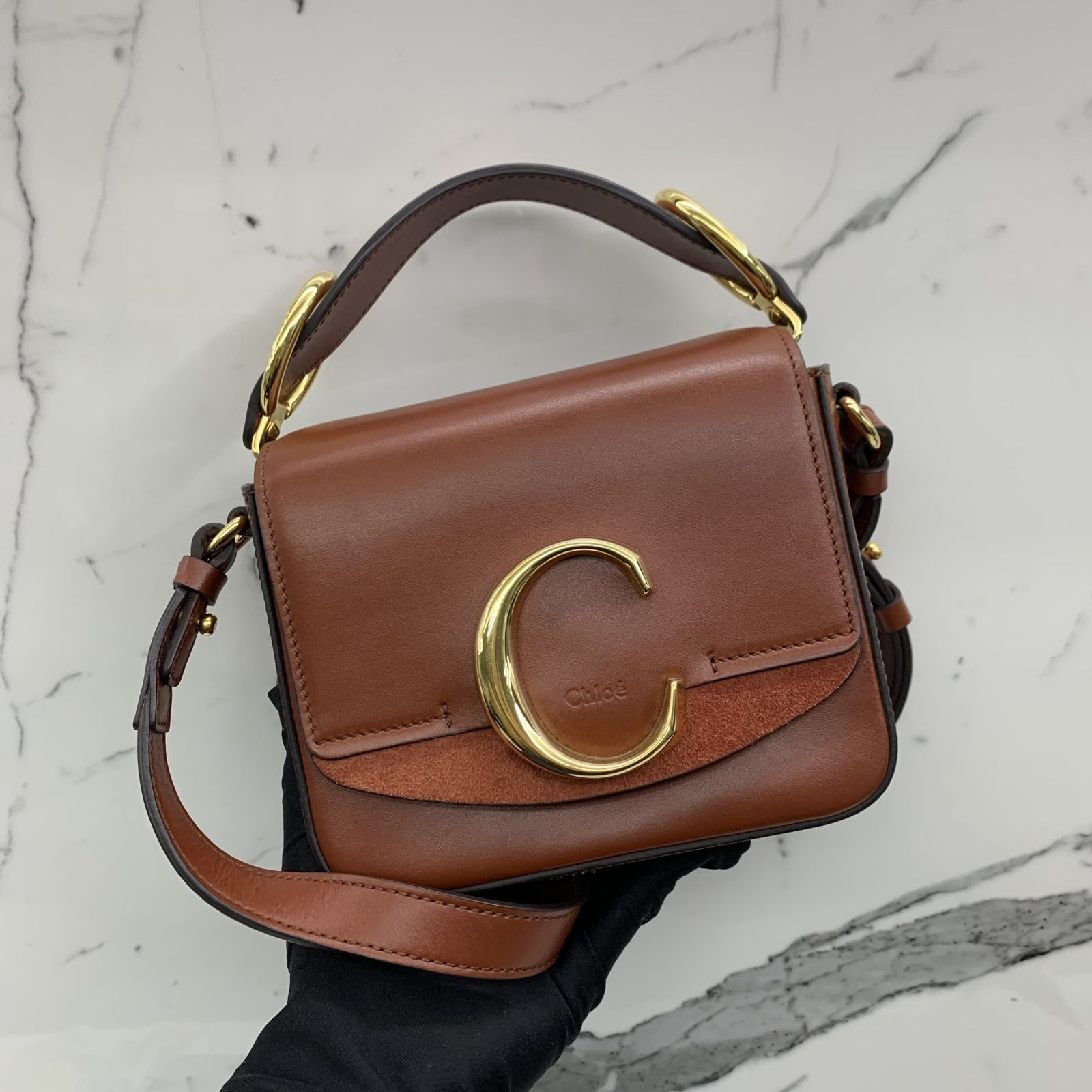 Chloe c shoulder top bag