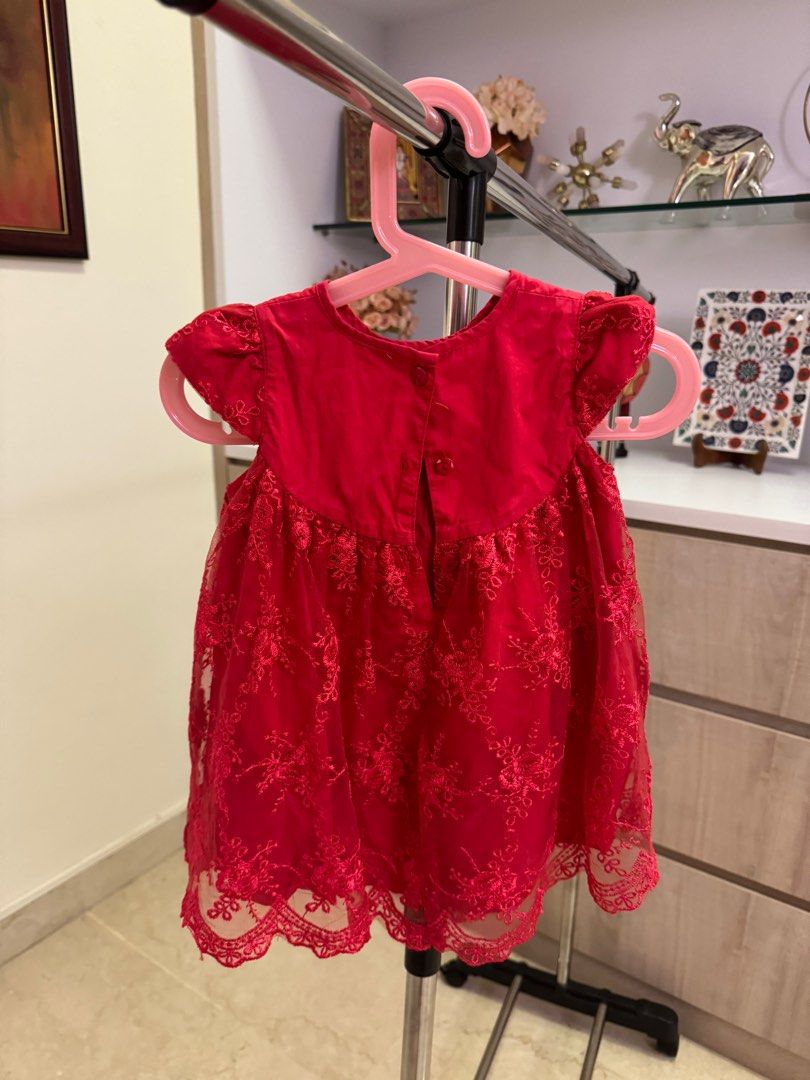 Christmas Special Bloomb Girls Cute Red Dress 6 12 months