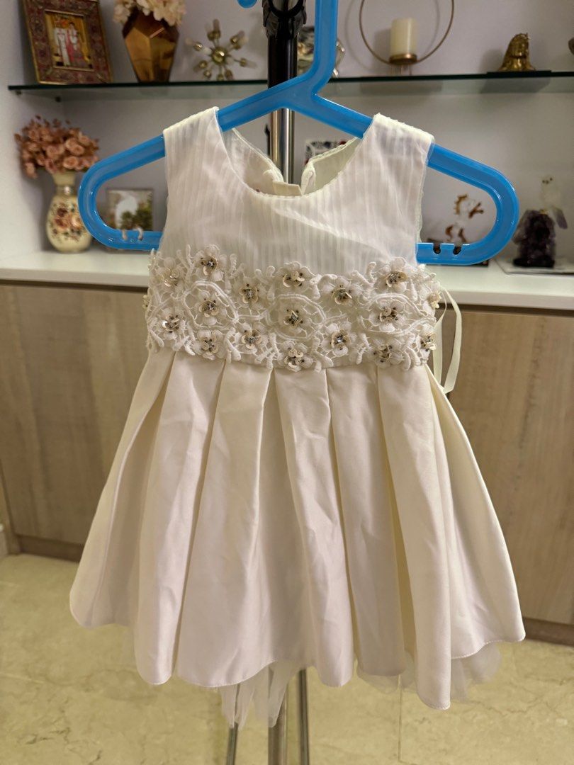 Bloomb Girls Cute White Dress 1 Year