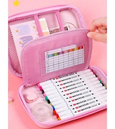 Roblox Pencil Case Cartoon Big Capacity Pencil Pouch Stationery Bag  Supplies Box Portable Office Pencil Case For Girls Boys