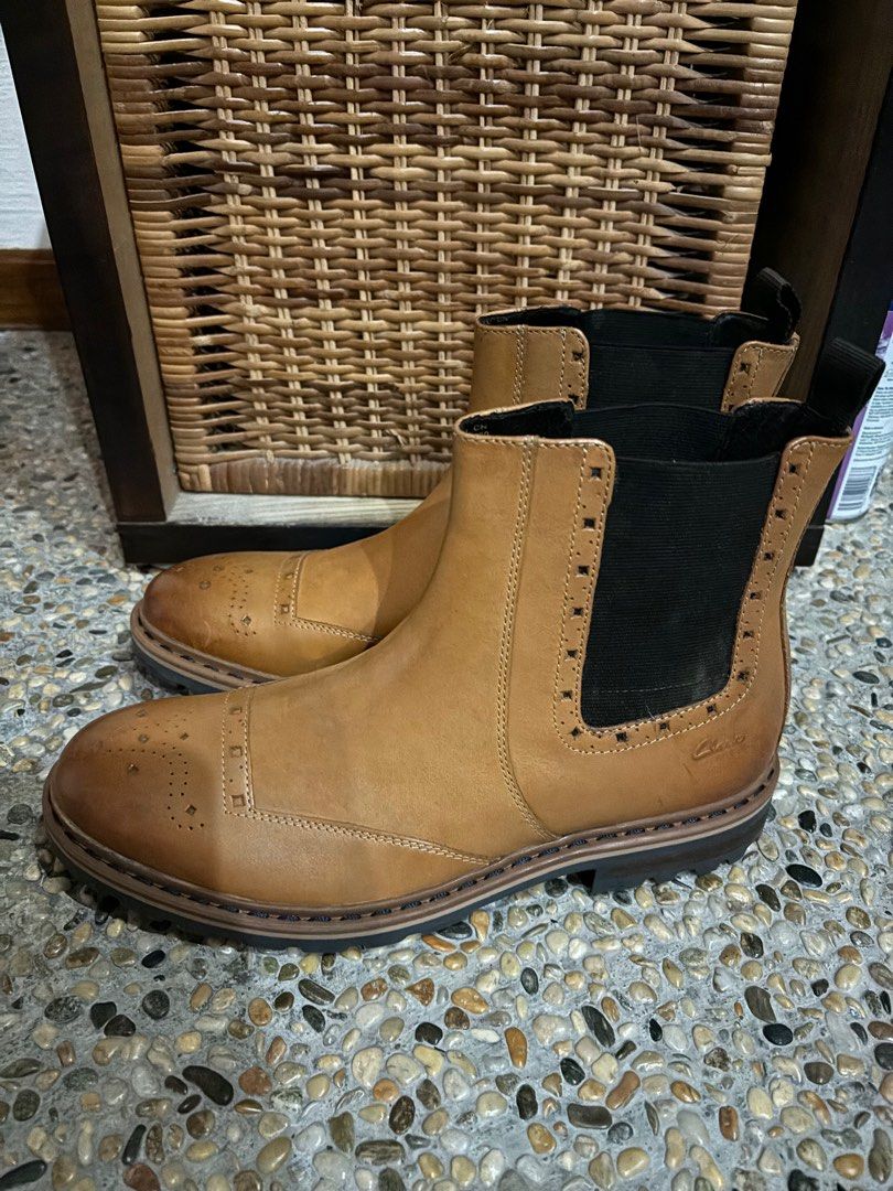 Mens clarks ankle clearance boots