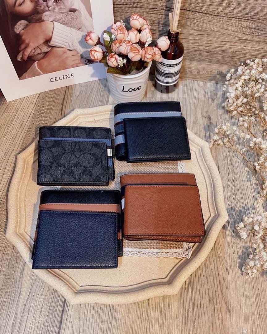 Coach wallet bifold top