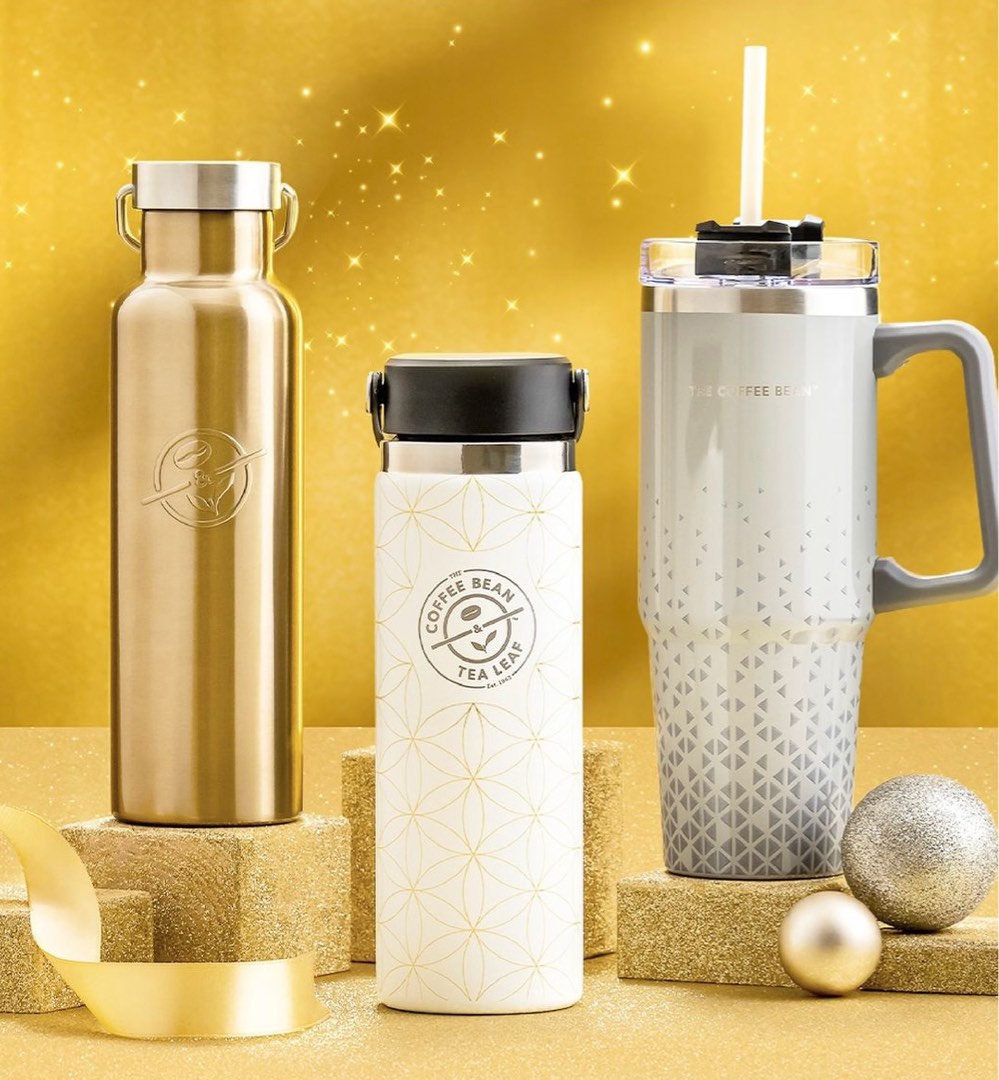 Coffee Bean & Tea Leaf CBTL holiday 2024 edition tumbler or tote bag
