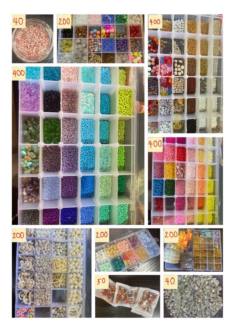 Complete Bead Sets for Accessory Making, Hobbies & Toys, Stationary ...