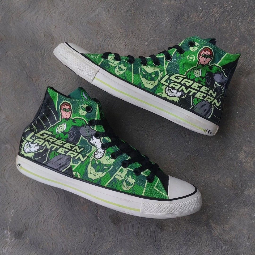 Green store lantern converse