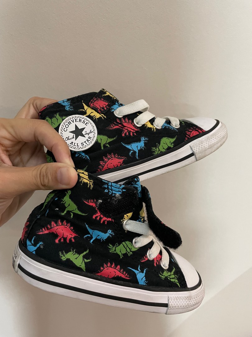 Boys dinosaur converse on sale