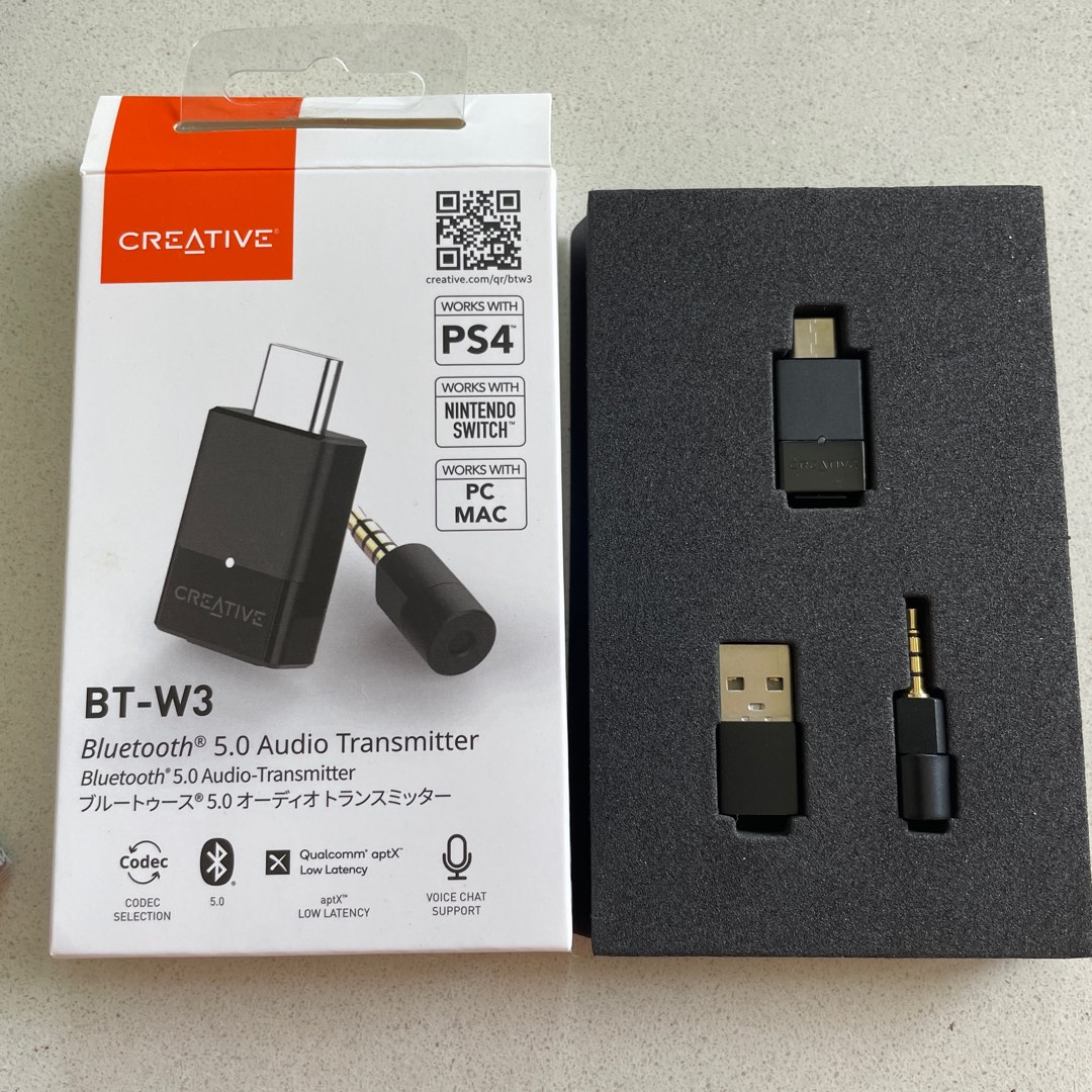 Creative BT-W3 Bluetooth 5.0 Audio Transmitter, Audio, Portable Audio ...