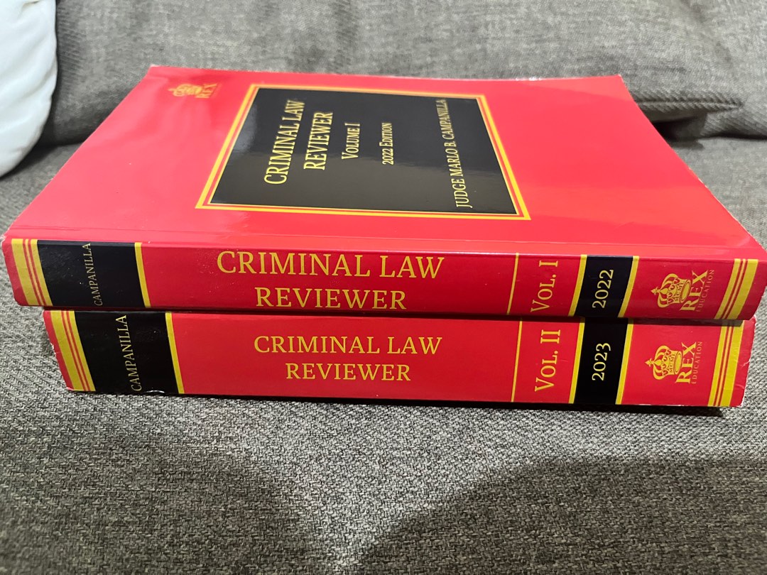 Criminal Law Reviewer Vol 1 2 Campanilla Hobbies Toys Books criminal-law-reviewer-vol-1-2-campanilla-hobbies-toys-books