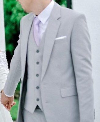 Custom made light gray three-piece suit (Category: Sets & Coordinates) located in Pasig City. Submitted by x119362 (Listing ID 1271805315, Image 1). Description: Hello Future Grooms! Selling my Custom made light gray three-piece suit. Negotiable! Waistcoat (vest) Jacket Trousers Custom suit by Bonnie’s Tailoring (top notch quality) https://www.spot.ph/shopping/shopping-peopleparties/110753/bonnie-s-tailoring-the-kamuning-market-shop-dressing-up-v