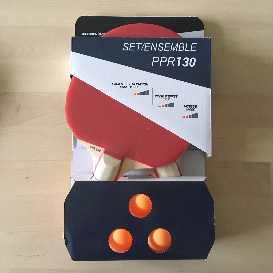Decathlon Table Tennis Ping Pong Racket Set, Sports Equipment, Sports