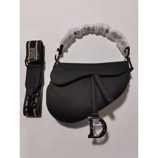 Dior Matte Black Saddle Bag