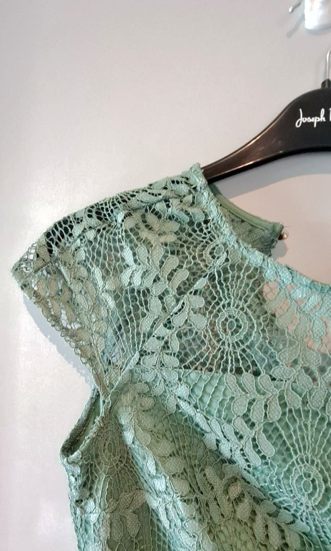 Dorothy perkins green lace dress top