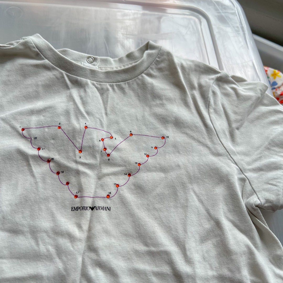 Girls armani clearance top