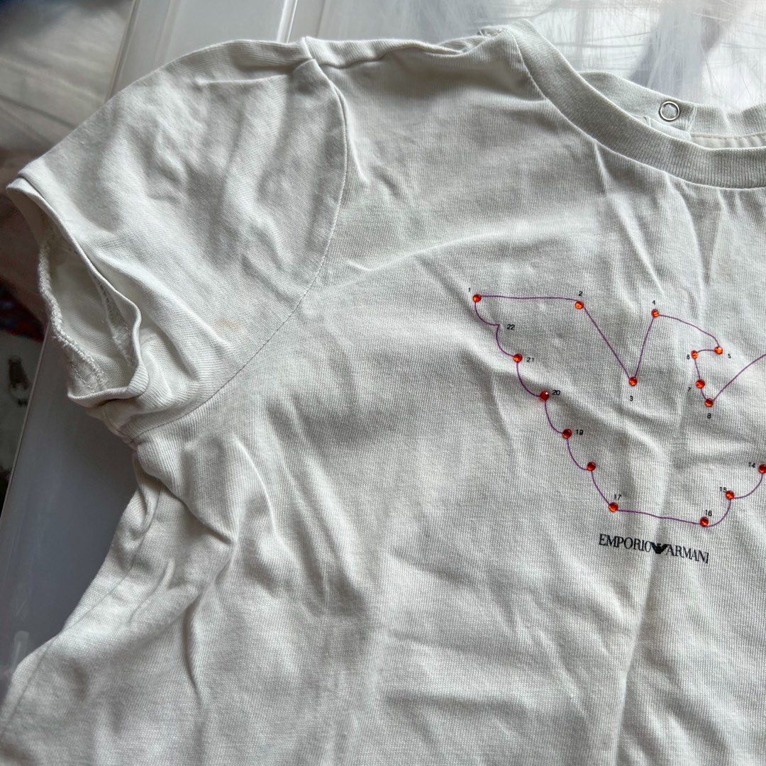 Girls armani clearance top