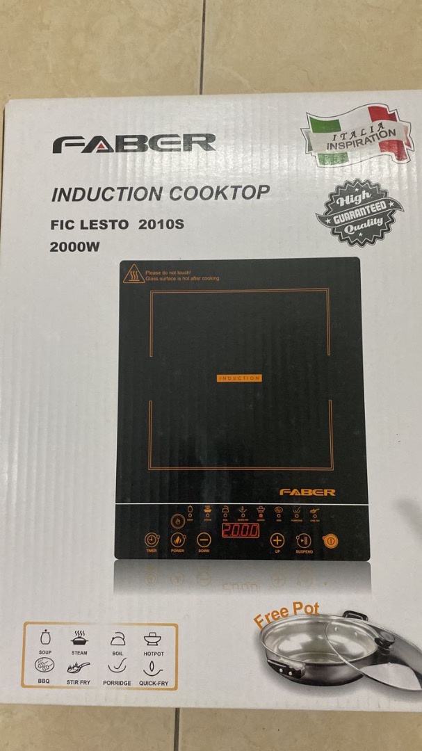 FABER INDUCTION COOKTOP and DIY ELECTRIC KETTLE 1.7L, Furniture