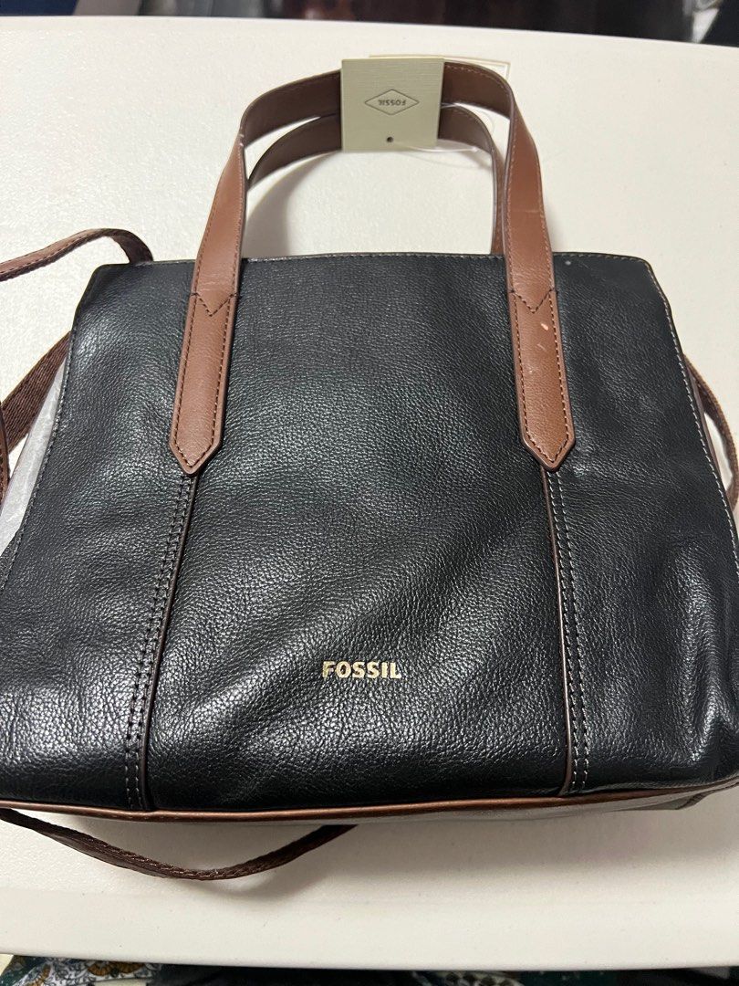 Free shipping Original Fossil Sara Satchel Black