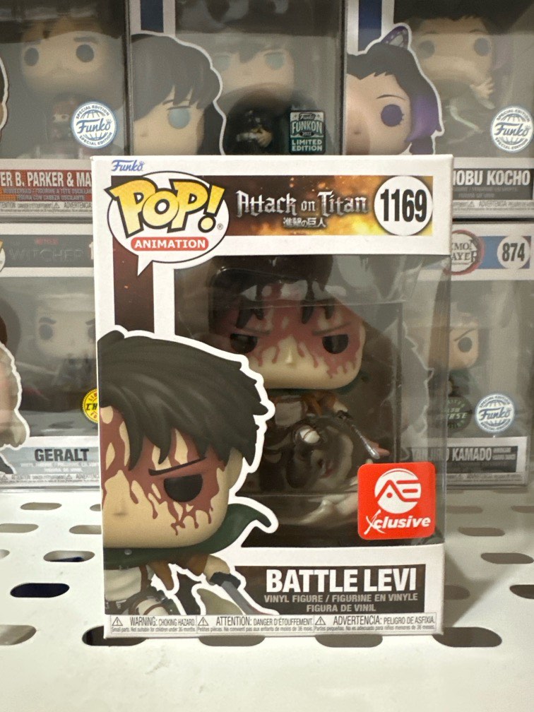  Funko Pop 1169 Battle Levi Attack On Titan Exclusive : Toys &  Games