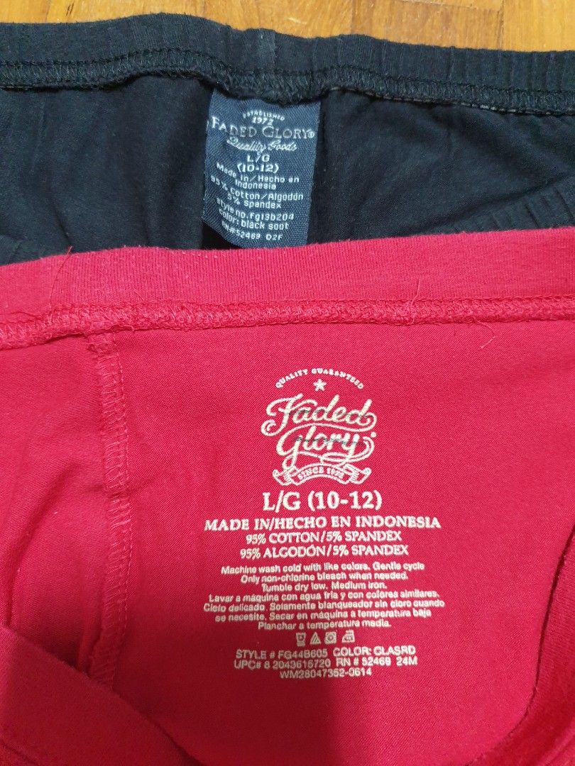 Faded glory leggings store 95 cotton 5 spandex