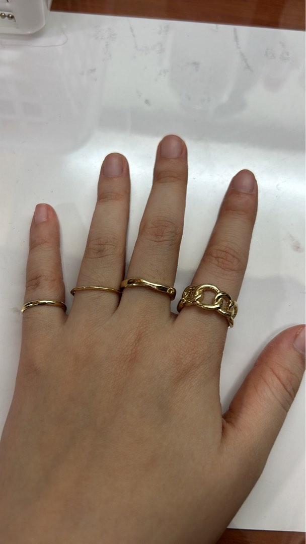 Gold Rings fake Women s Fashion Jewelry Organisers Rings on