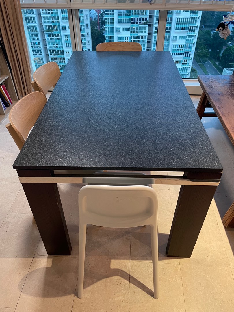 [Available from Feb 2024] GraniteTop Dining Table, Furniture & Home