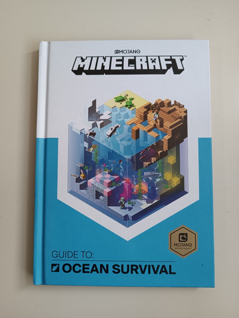 Hardcover Minecraft Guide To Ocean Survival By Mojang Ab Theres Like An Inner Tear At The