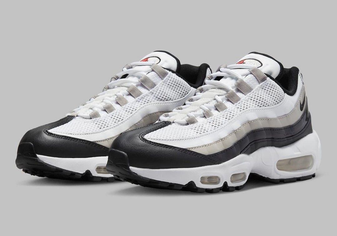 HARGA NET Nike Air Max 95 Black White Mesh DR2550 size 37.5 1.180jt Fesyen Pria Sepatu Sneakers di Carousell