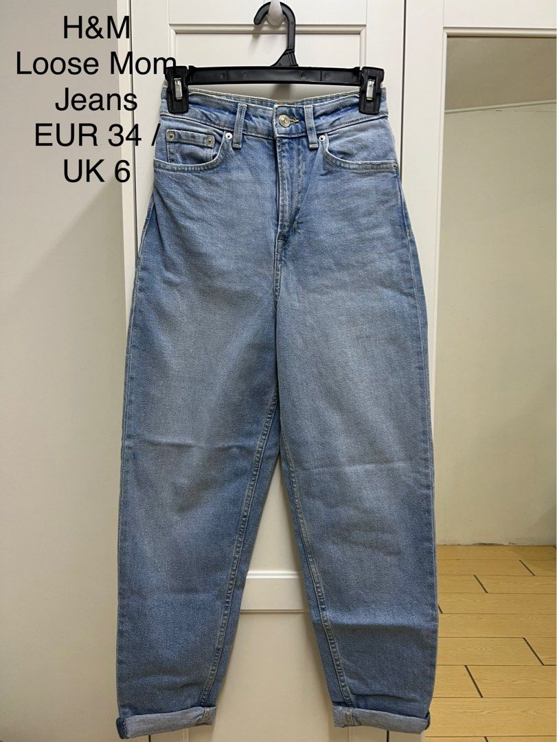 H M Loose Mom Jeans Women s Fashion Bottoms Jeans Leggings on