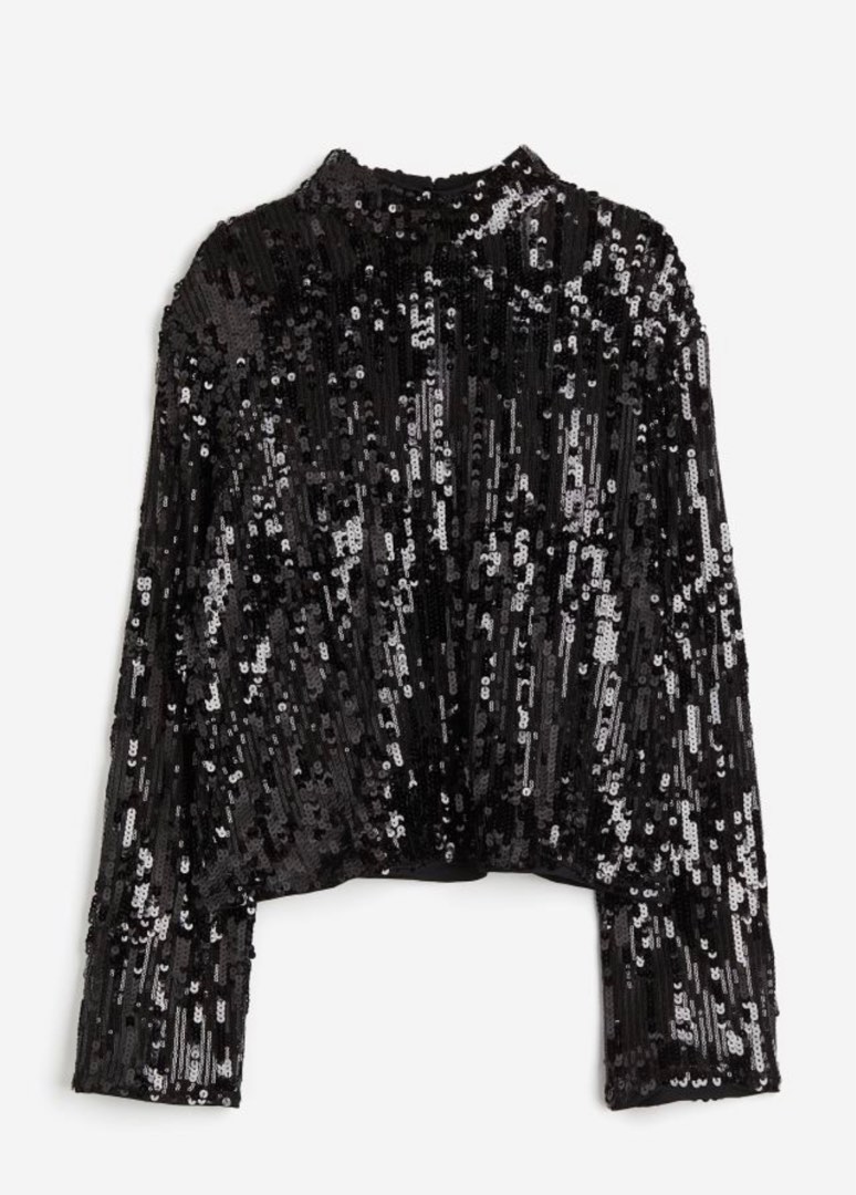 H & m sequin top clearance