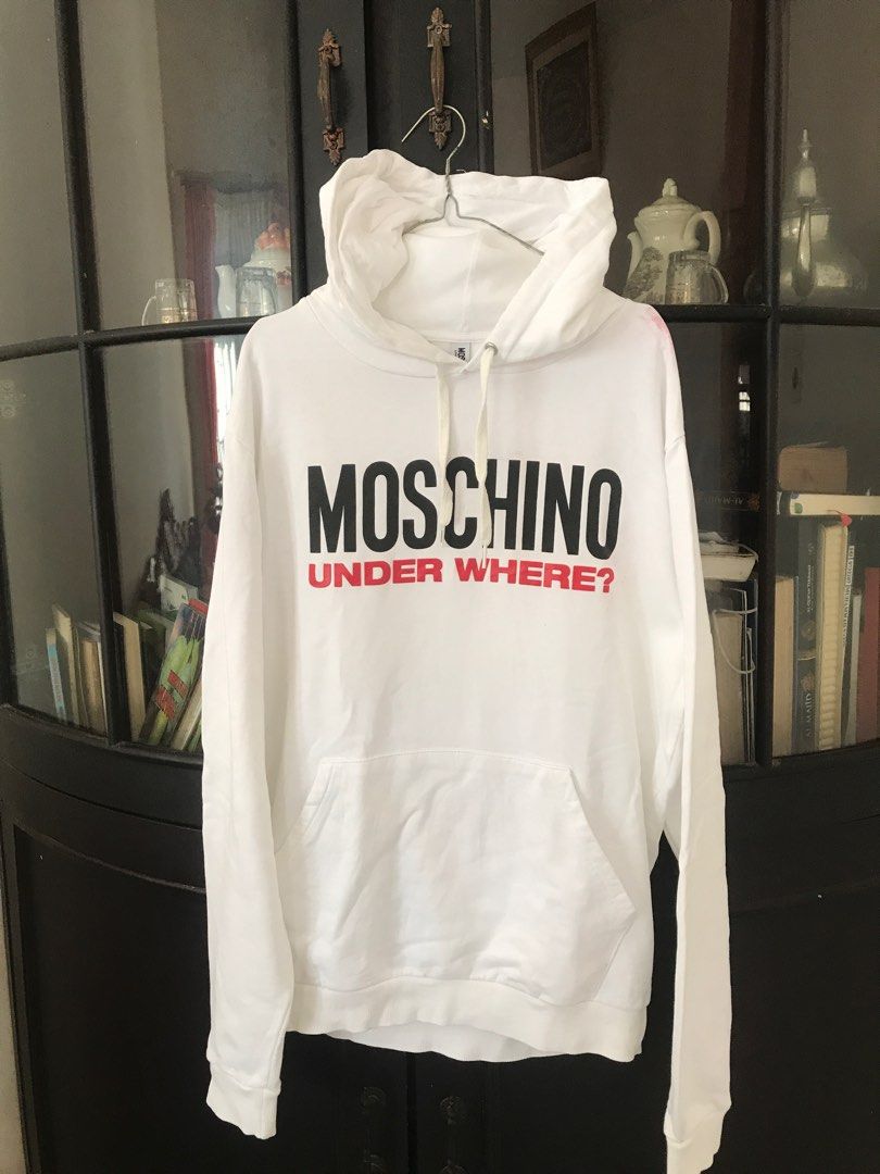 Hoodie Supreme moschino Fesyen Pria Pakaian Atasan di Carousell